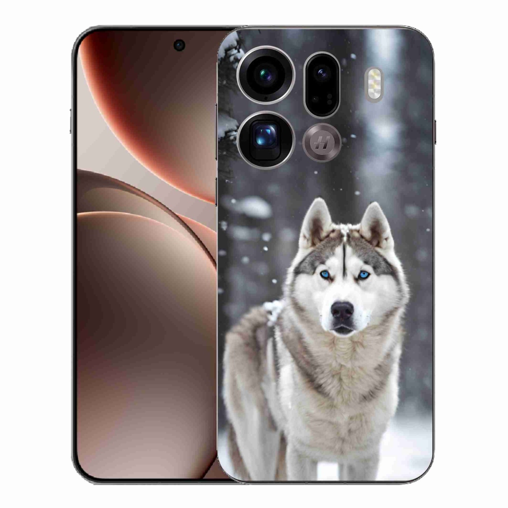 Zselés borítás mmCase az Oppo Find X9 Pro számára - husky 2