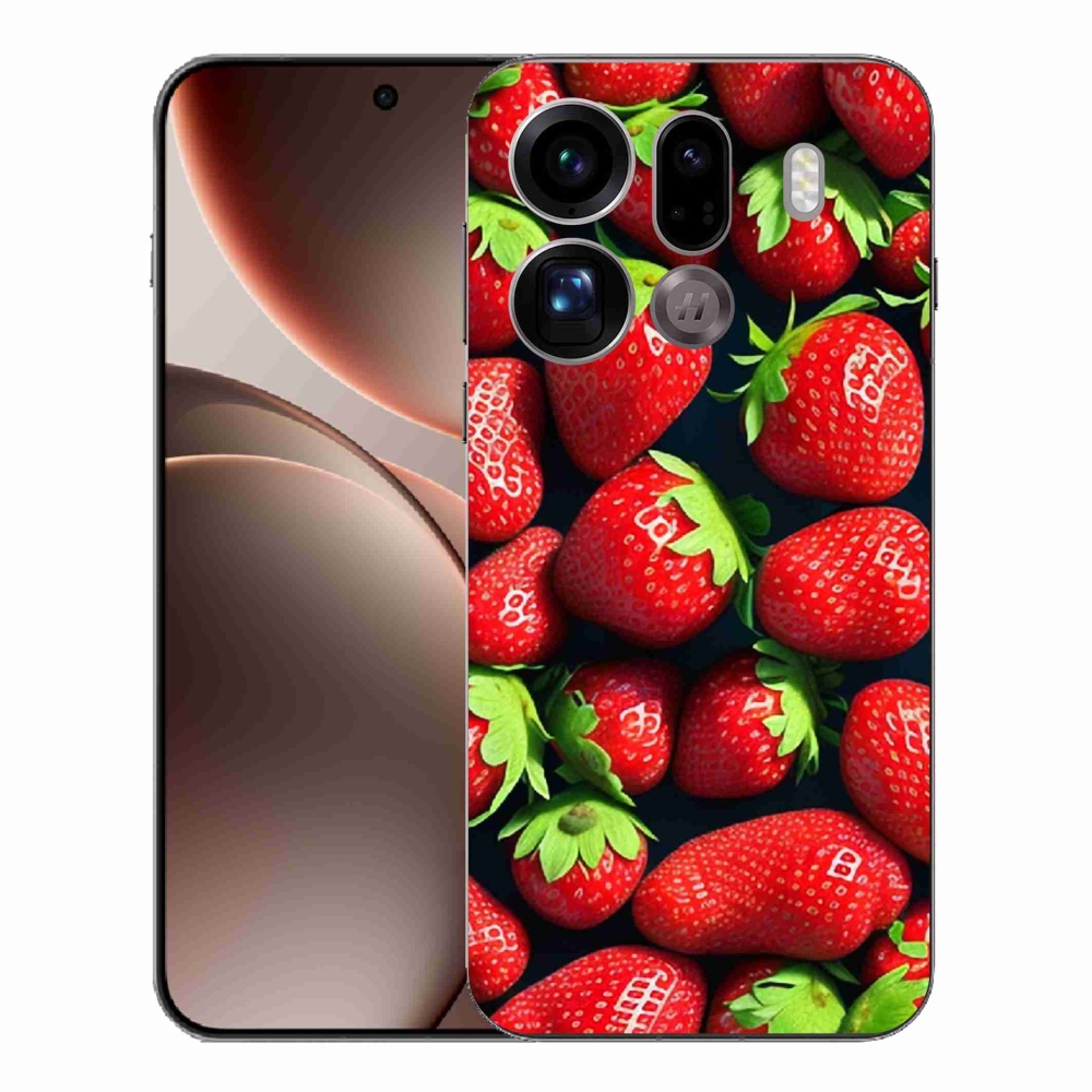 Gél borítás mmCase az Oppo Find X9 Pro készülékhez - eper