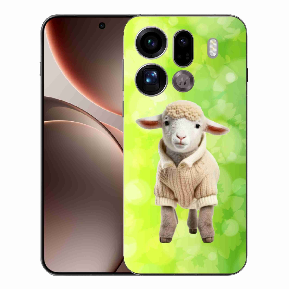 Gél borítás mmCase az Oppo Find X9 Pro számára - bárány pulóverben