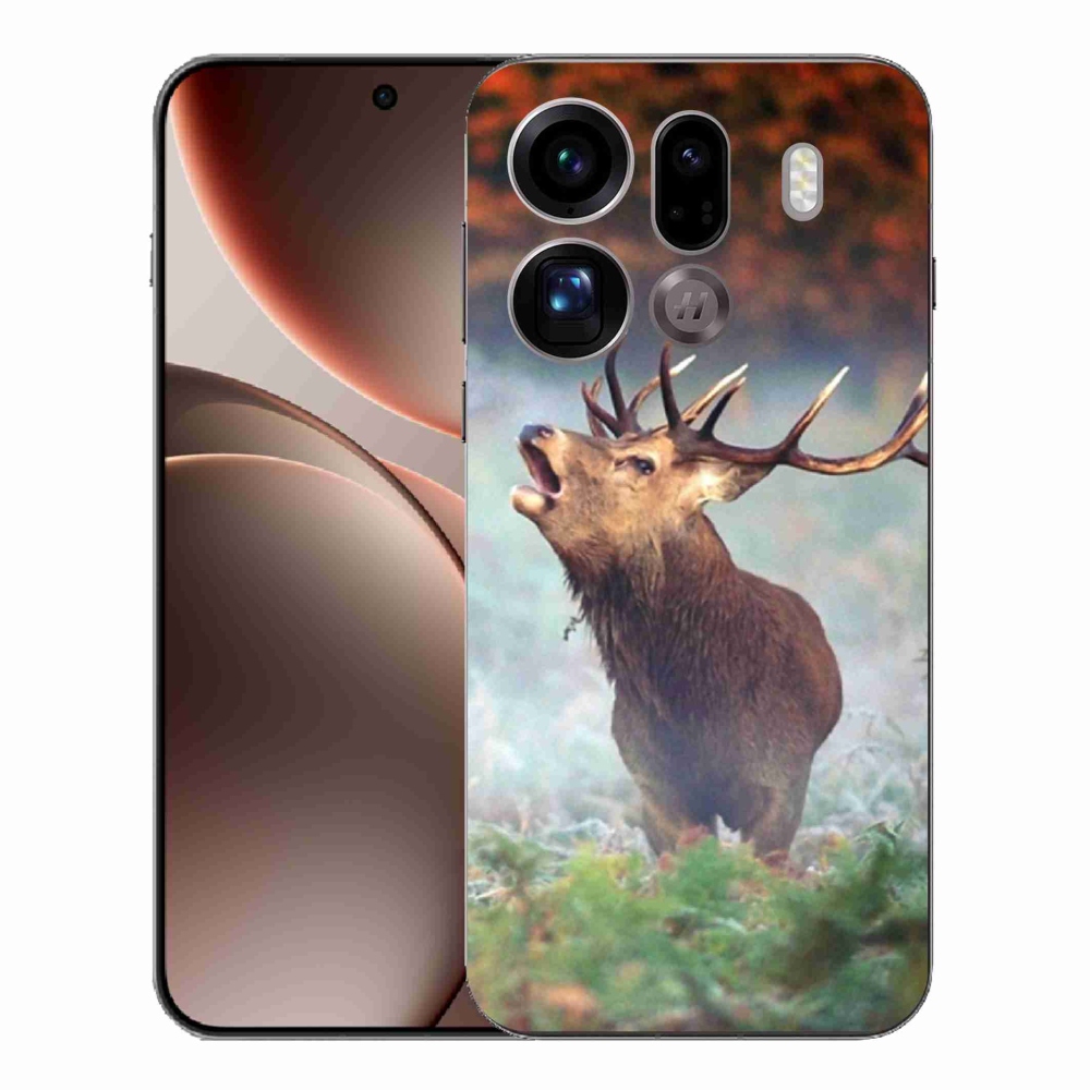 Zselés borítás mmCase az Oppo Find X9 Pro számára - szarvas 2