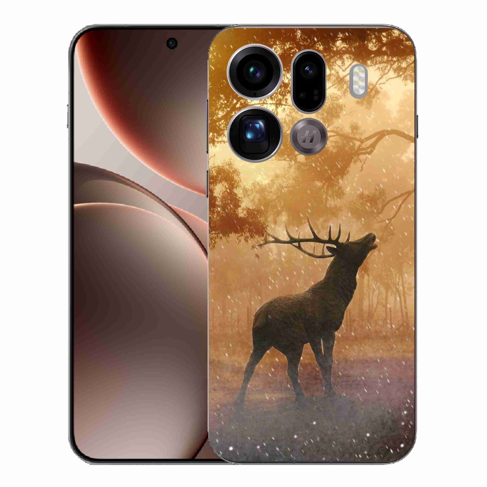 Zselés borítás mmCase az Oppo Find X9 Pro számára - szarvas a vadászaton