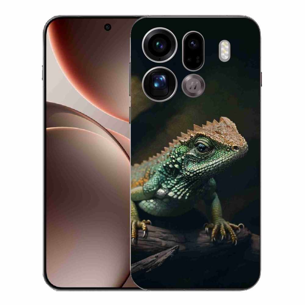 Gél borítás mmCase az Oppo Find X9 Pro készülékhez - gyík