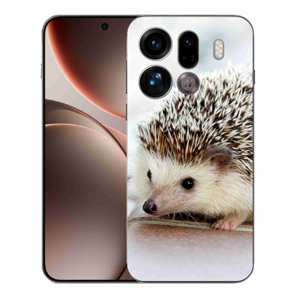 Zselés borítás mmCase az Oppo Find X9 Pro számára - süni