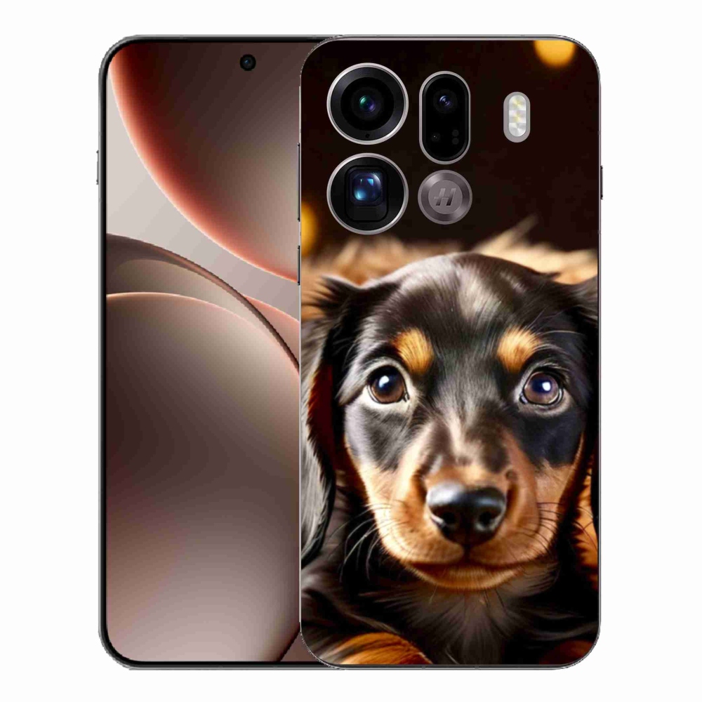 Gél borítás mmCase az Oppo Find X9 Pro számára - tacskó