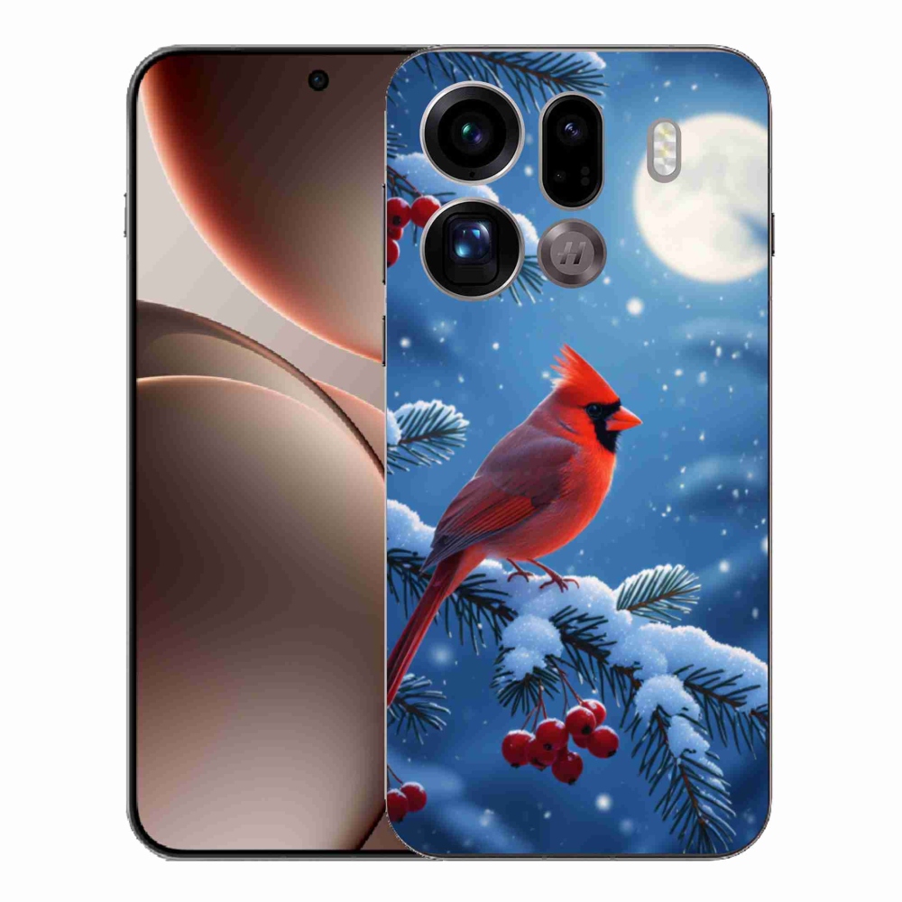Zselés borítás mmCase az Oppo Find X9 Pro készülékhez - kardinálpiros színű