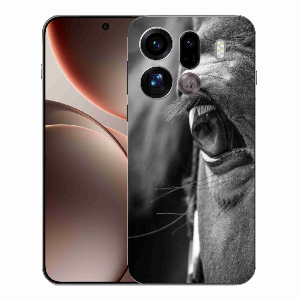 Gél borítás mmCase az Oppo Find X9 Pro számára - Ló nézet