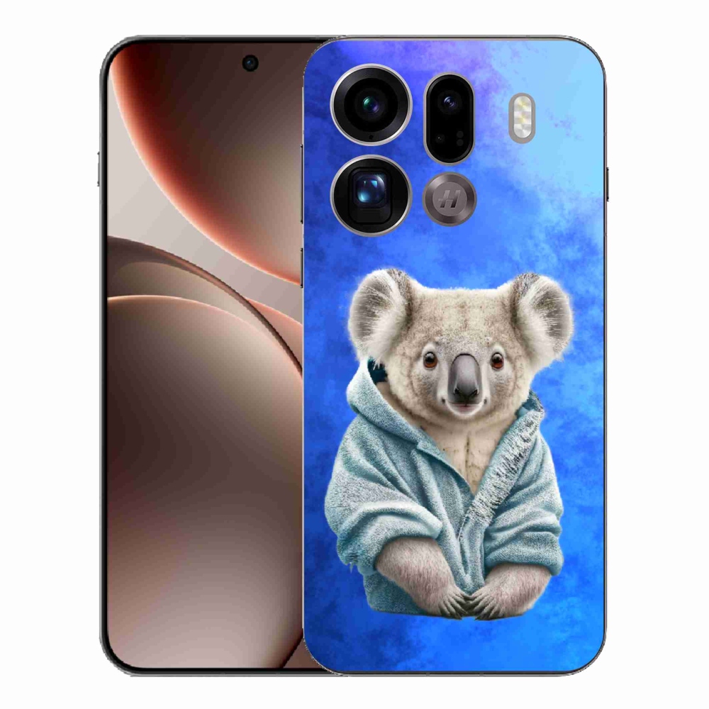 Gél borítás mmCase az Oppo Find X9 Pro készülékhez - koala pulóverben
