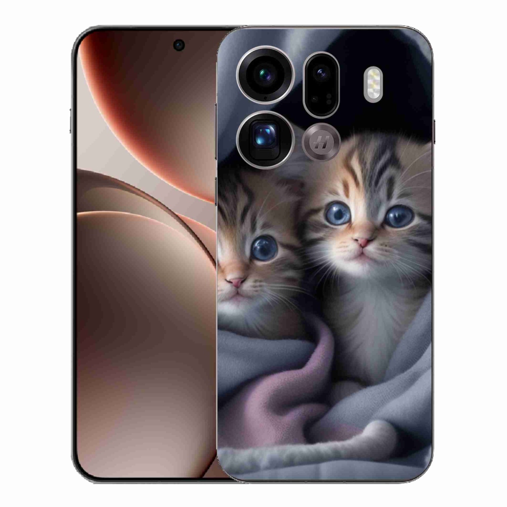 Gél borítás mmCase az Oppo Find X9 Pro számára - cat duo 2