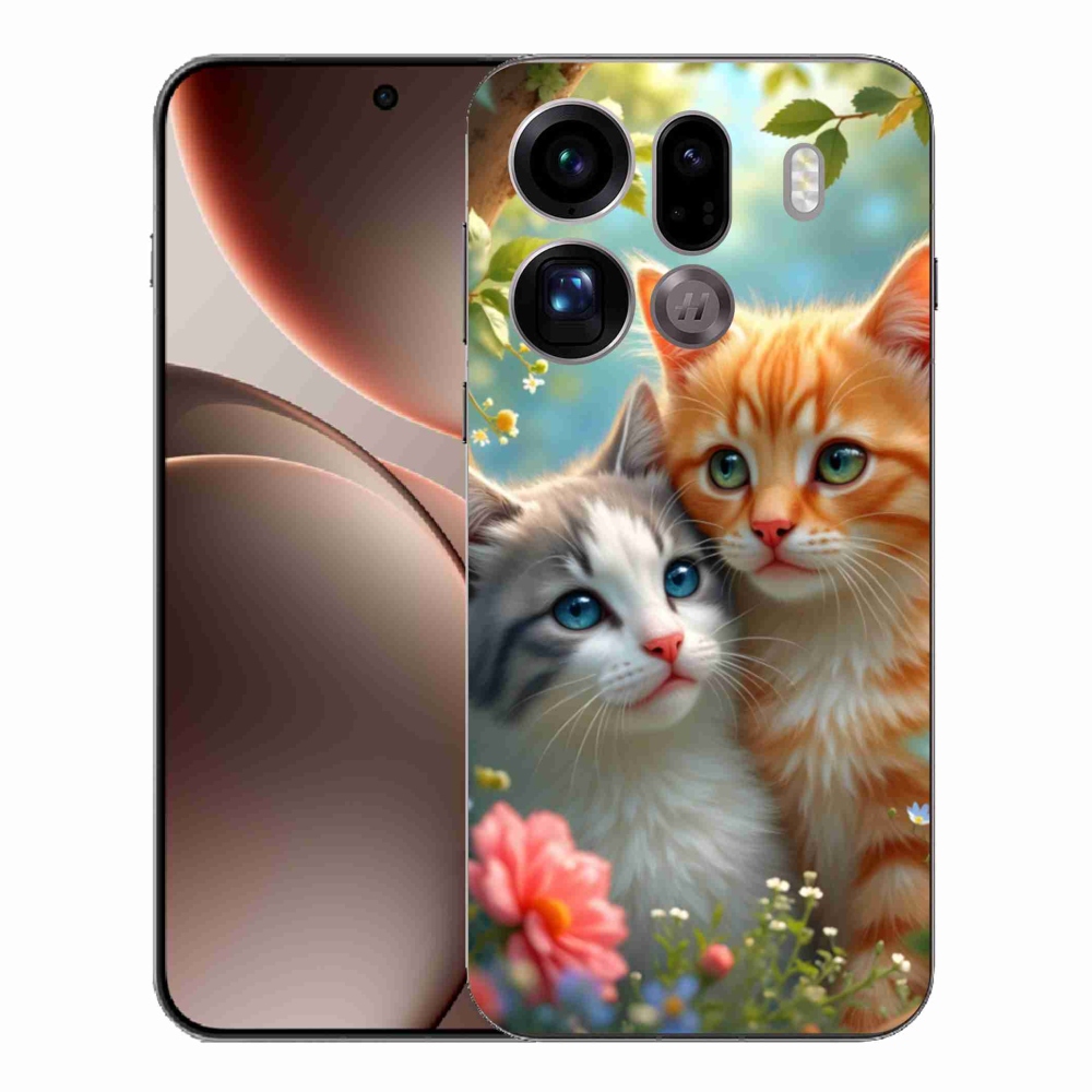 Gél borítás mmCase az Oppo Find X9 Pro számára - macskaszerelem 2