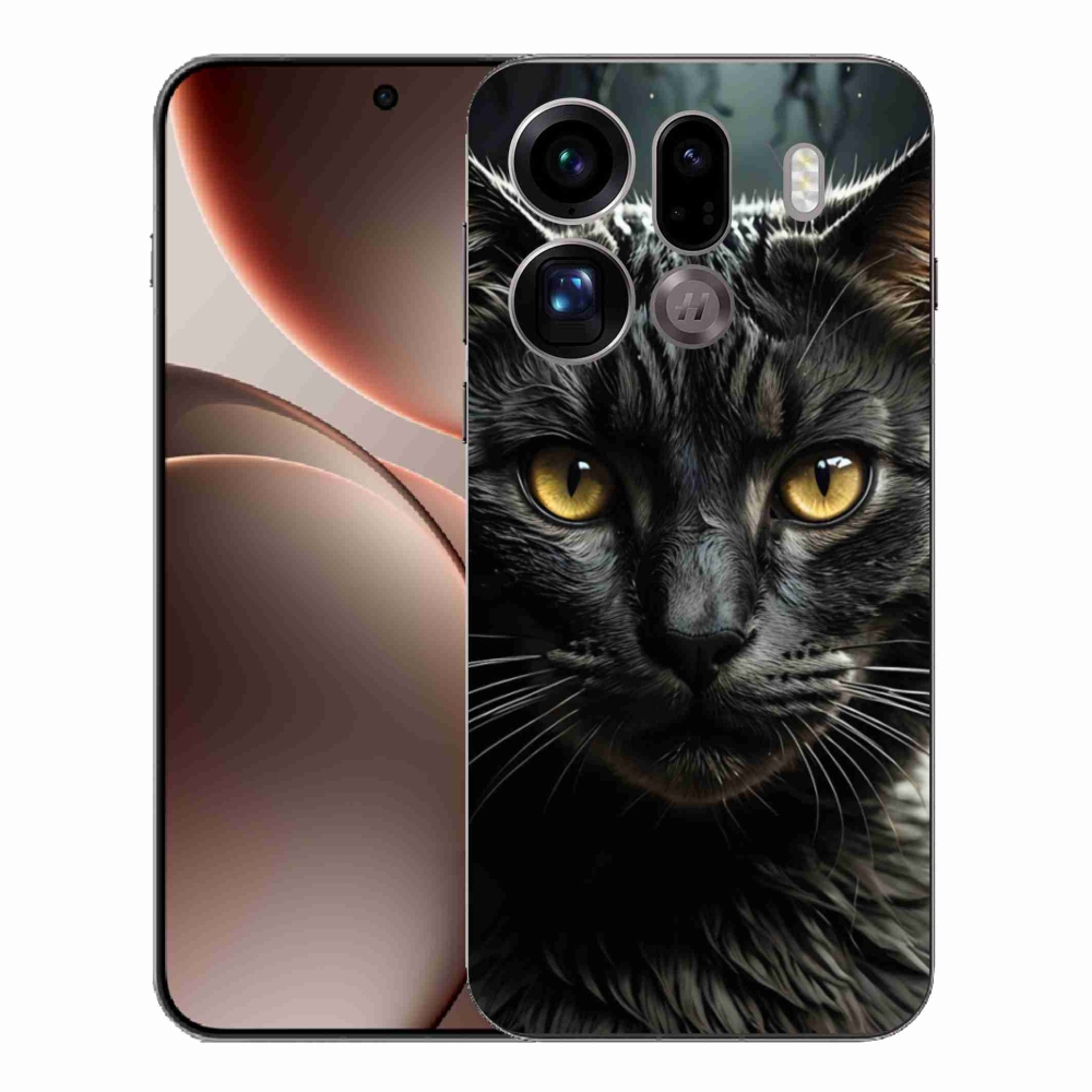 Gél borítás mmCase az Oppo Find X9 Pro számára - cat view 3