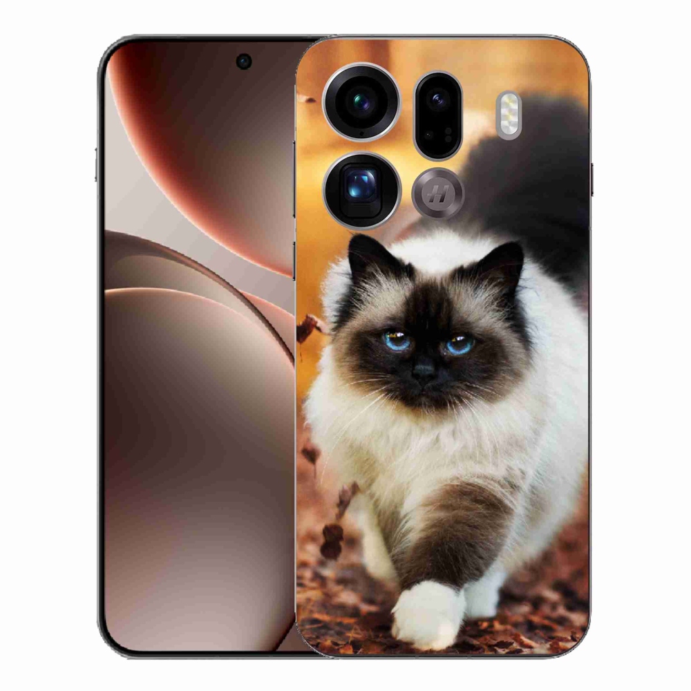 Zselés borítás mmCase az Oppo Find X9 Pro készülékhez - macska