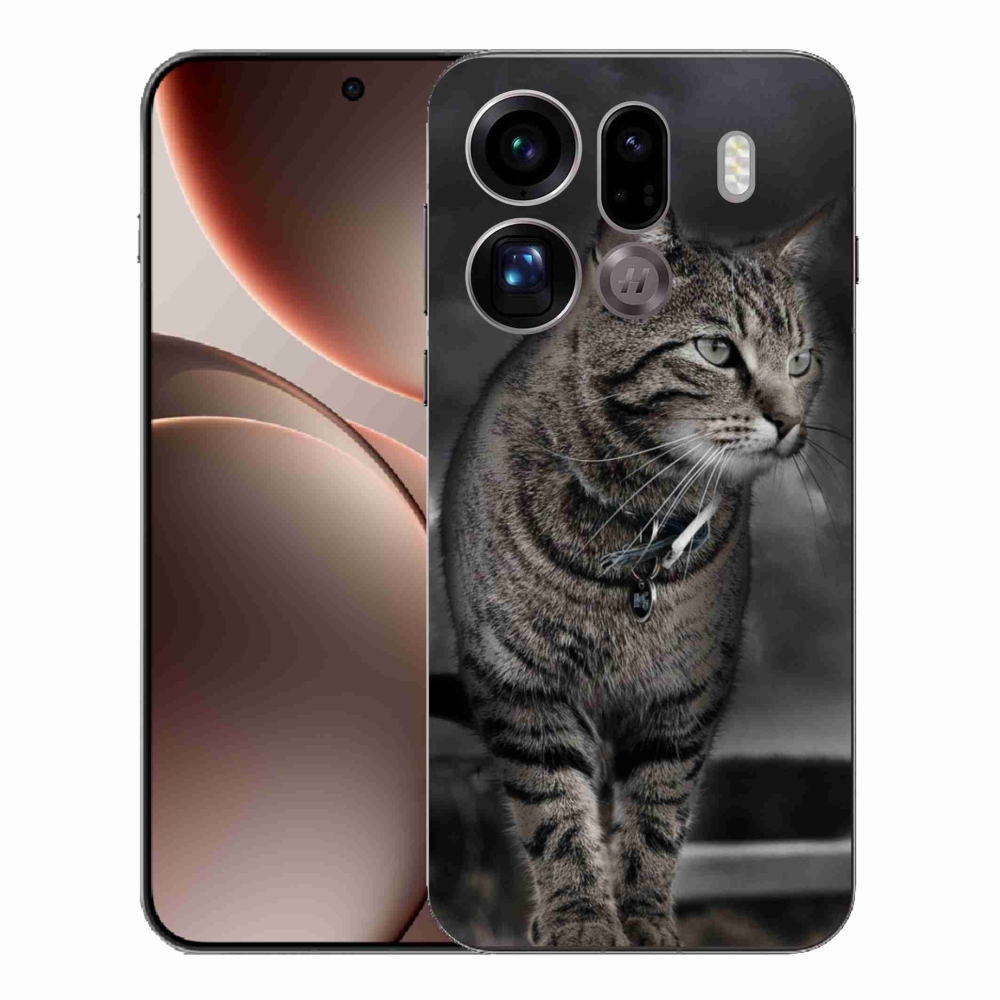Zselés borítás mmCase az Oppo Find X9 Pro készülékhez - macska