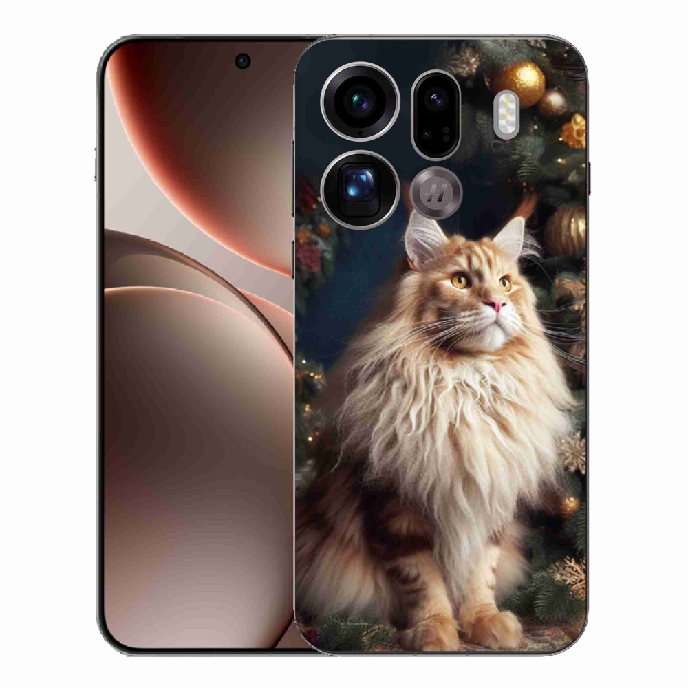 Gél borítás mmCase az Oppo Find X9 Pro számára - macska a fánál