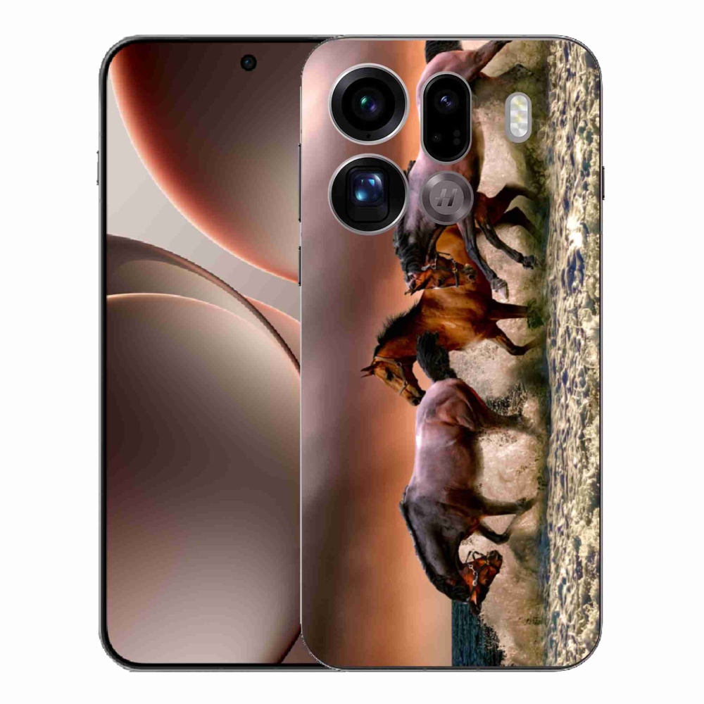 Gél borítás mmCase az Oppo Find X9 Pro számára - Ló 1