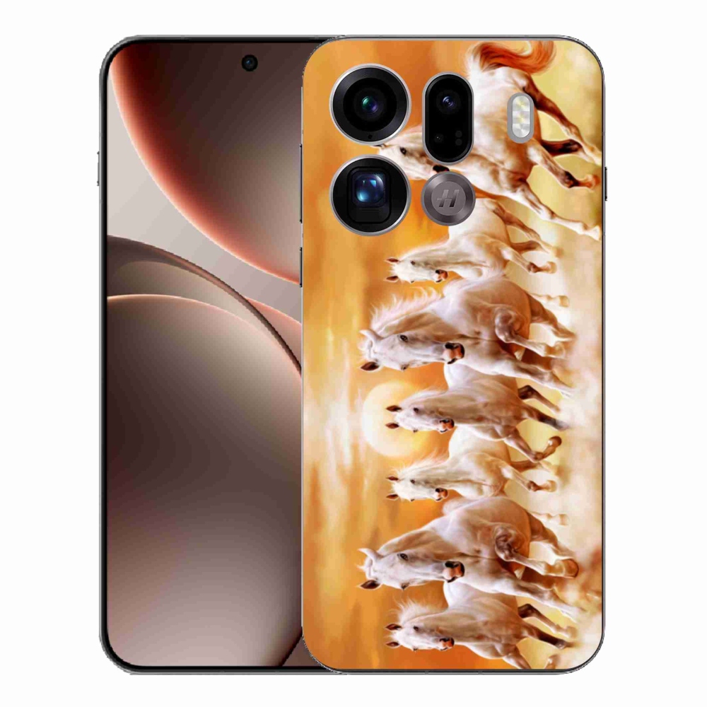 Zselés borítás mmCase az Oppo Find X9 Pro-hoz - 2 ló