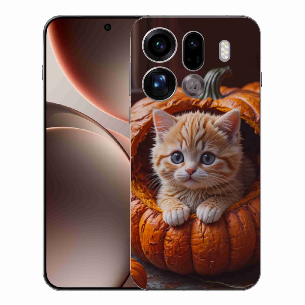Gél borítás mmCase az Oppo Find X9 Pro készülékhez - cica és tök 2