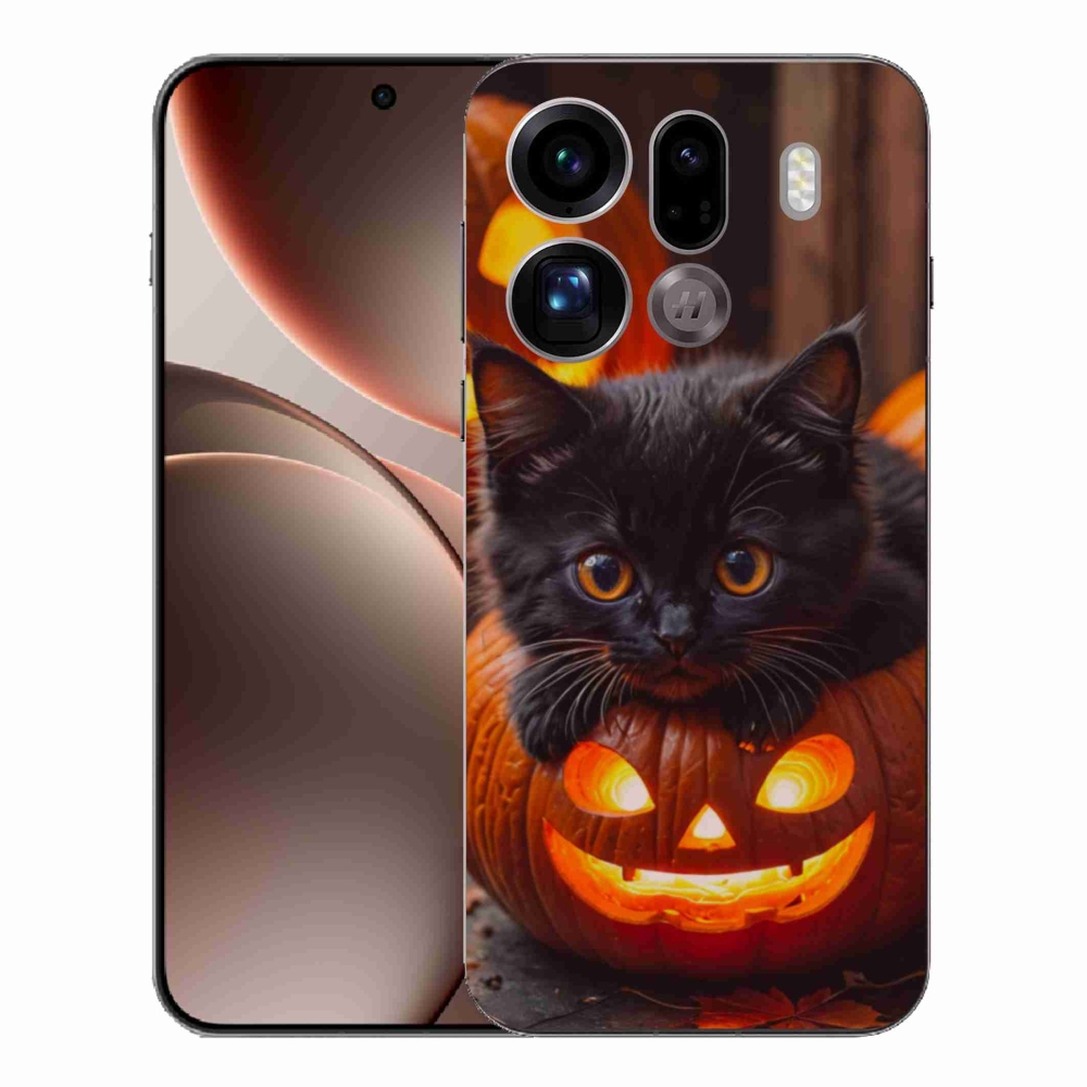 Gél borítás mmCase az Oppo Find X9 Pro számára - cica és tök