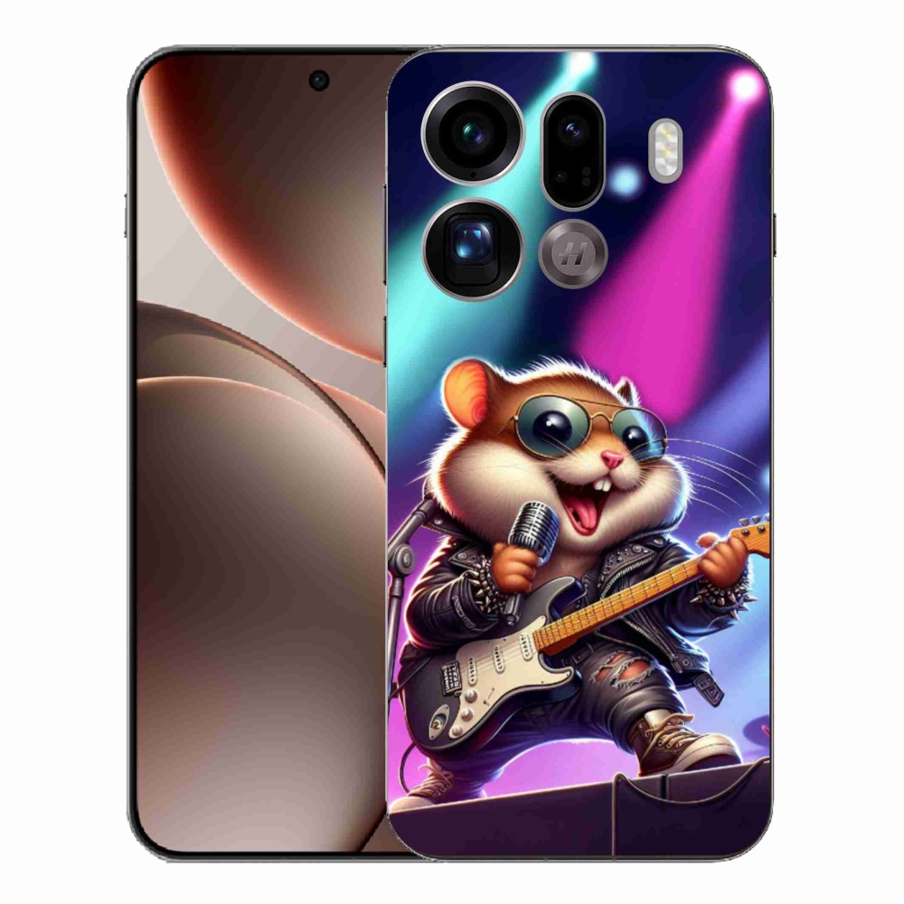 Zselés borítás mmCase az Oppo Find X9 Pro számára - hörcsög rocker