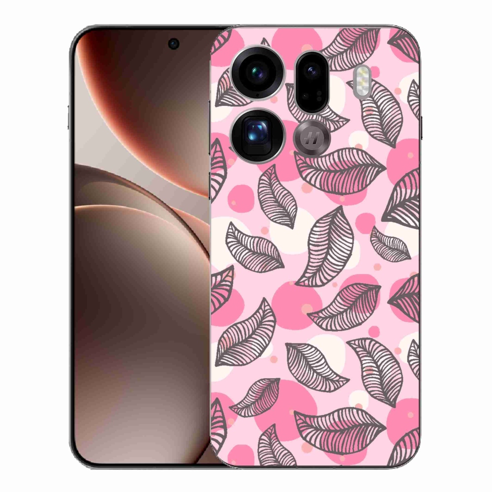 Gél borítás mmCase az Oppo Find X9 Pro készülékhez - rajzfilmes hulló levelek