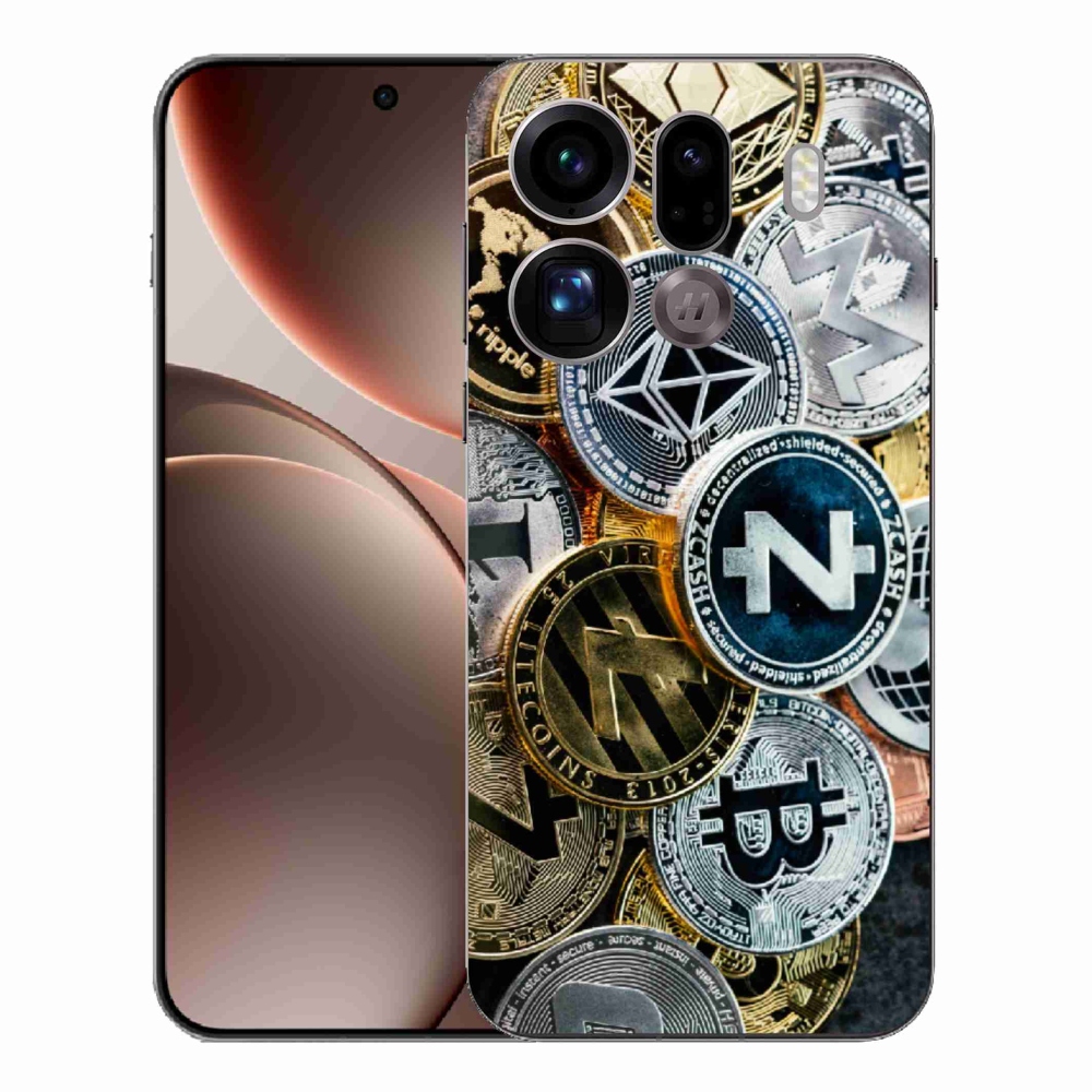 Gél borítás mmCase az Oppo Find X9 Pro számára - kriptovaluták