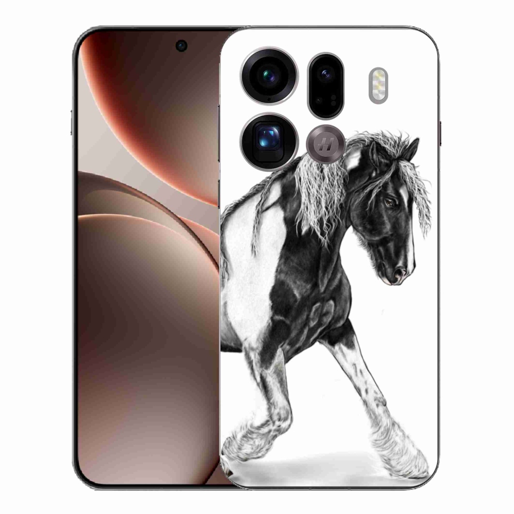 Gél borítás mmCase az Oppo Find X9 Pro számára - ló