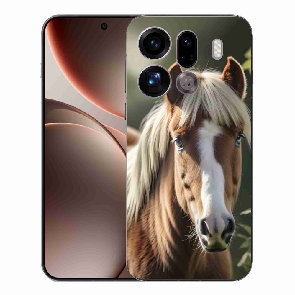 Gél borítás mmCase az Oppo Find X9 Pro számára - ló könnyű sörénnyel