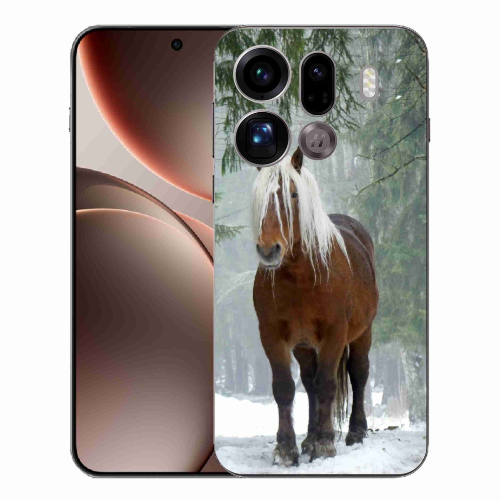 Gél borítás mmCase az Oppo Find X9 Pro számára - ló az erdőben