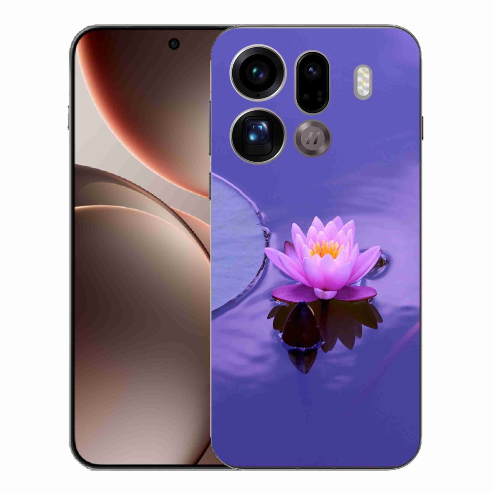Gél borítás mmCase az Oppo Find X9 Pro számára - virág a felületen