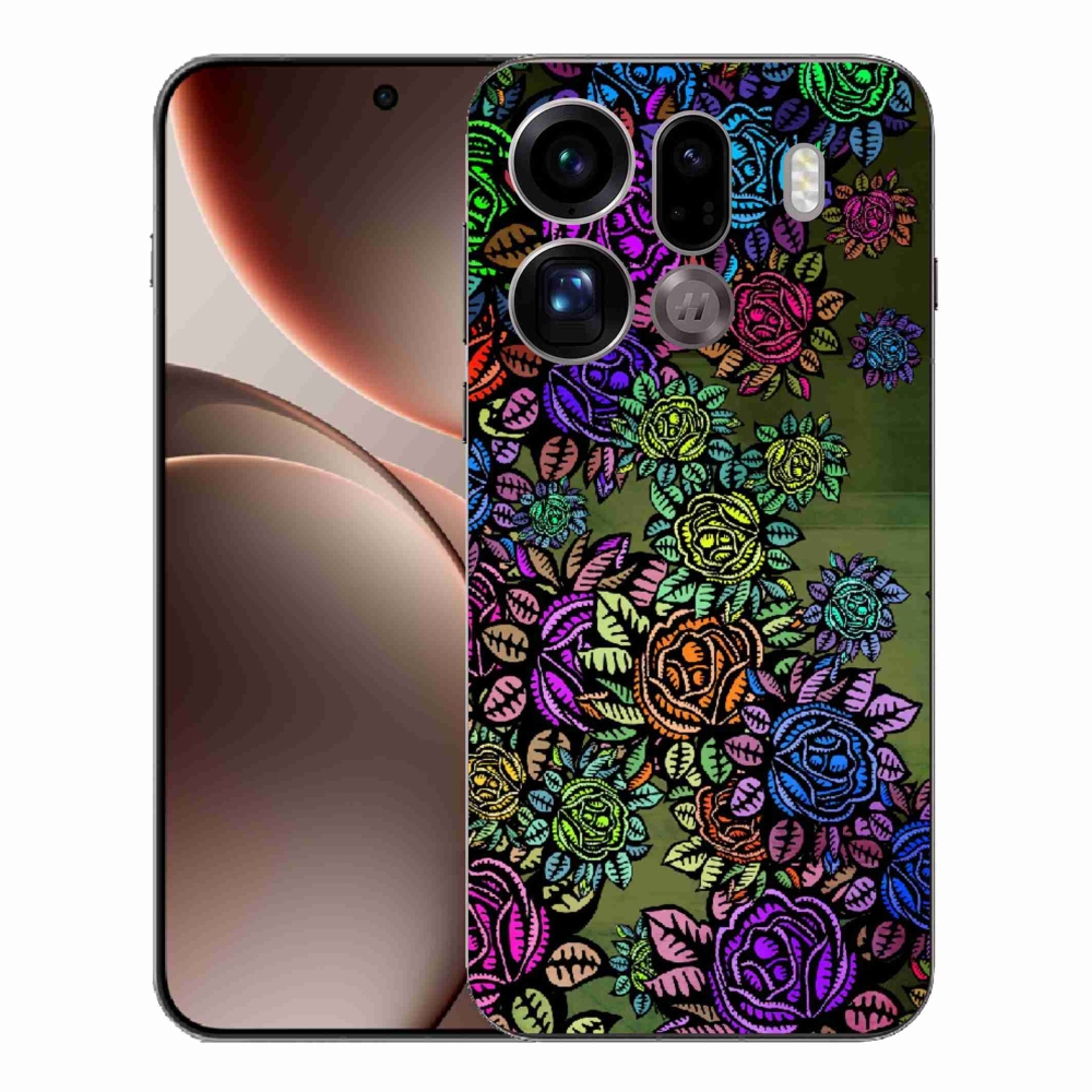 Gél borítás mmCase az Oppo Find X9 Pro számára - virágok 6