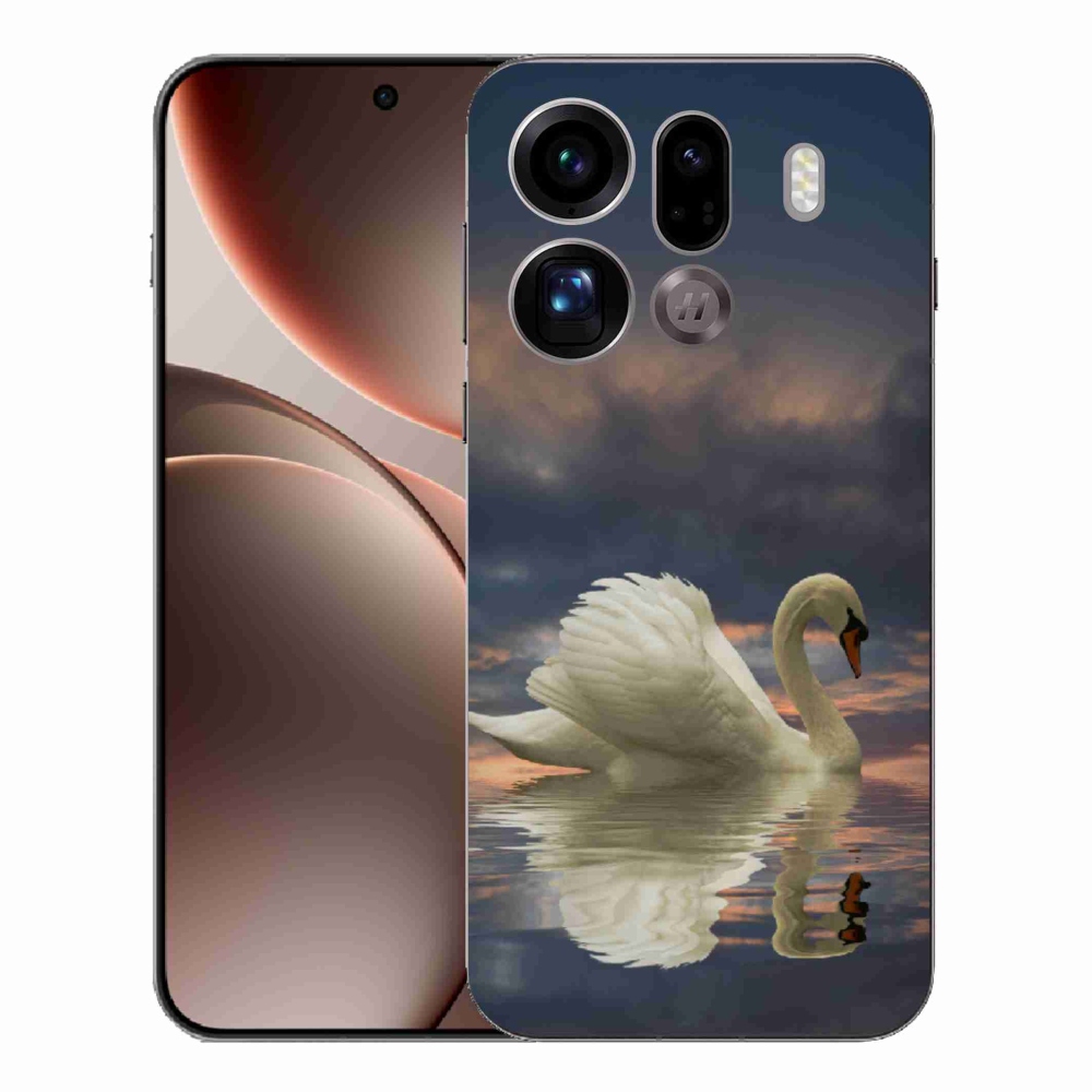 Gél borítás mmCase az Oppo Find X9 Pro készülékhez - hattyú