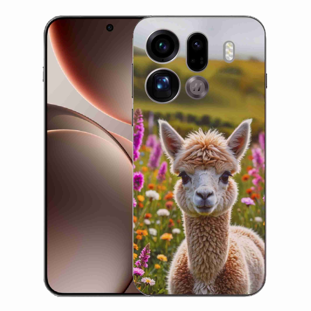 Gél borítás mmCase az Oppo Find X9 Pro számára - láma a réten