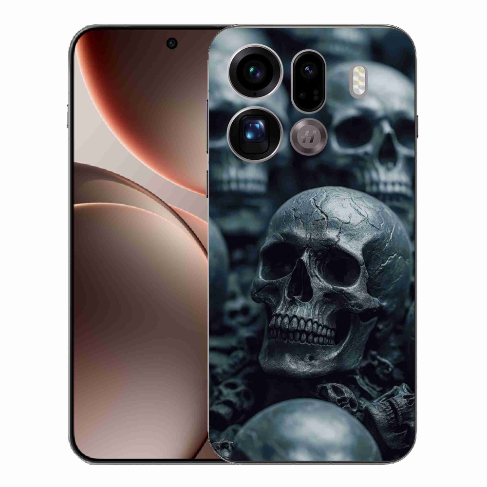 Gél borítás mmCase az Oppo Find X9 Pro számára - koponya 2