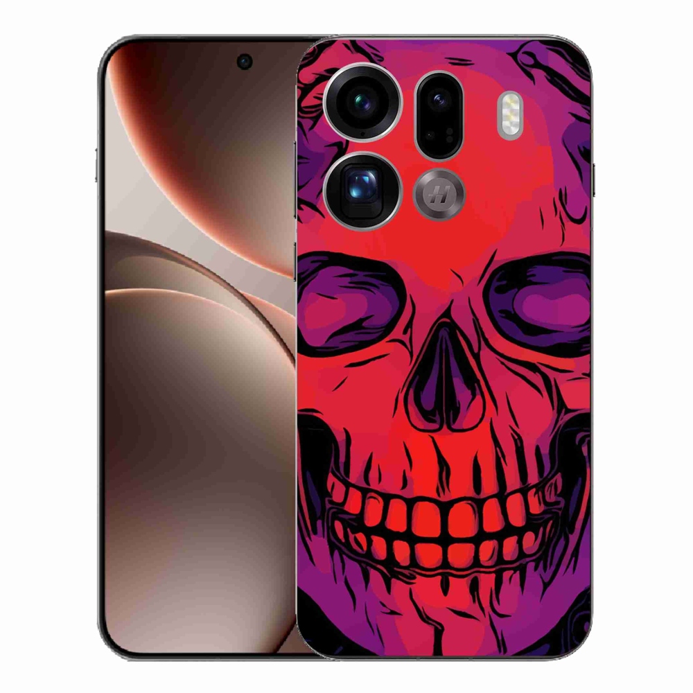 Gél borítás mmCase az Oppo Find X9 Pro számára - koponya