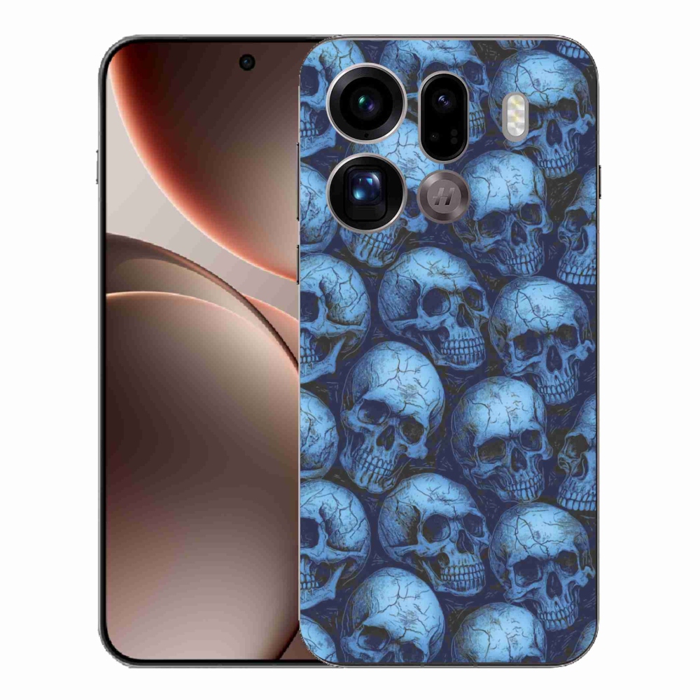 Gél borítás mmCase az Oppo Find X9 Pro készülékhez - koponyák