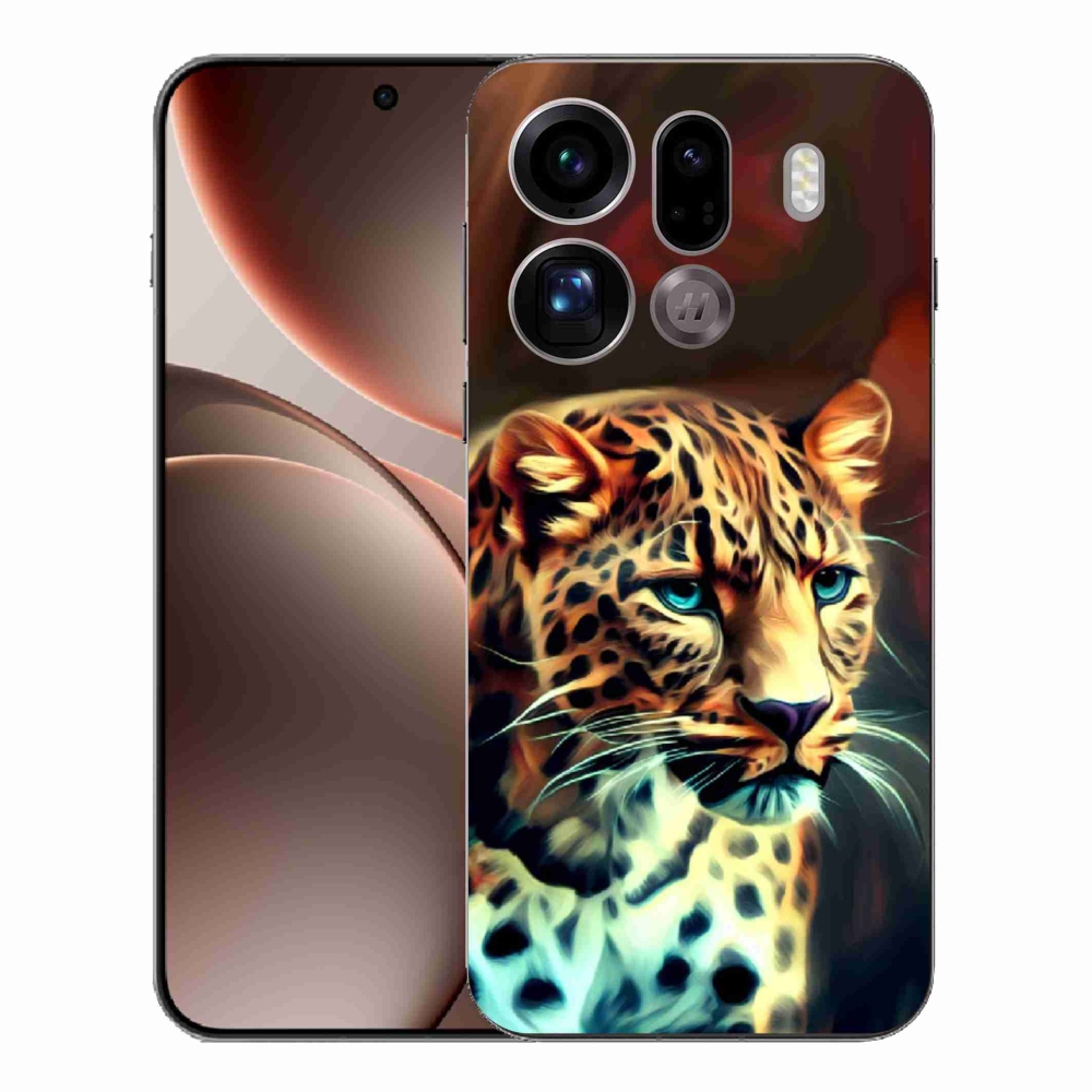 Gél borítás mmCase az Oppo Find X9 Pro készülékhez - leopárd