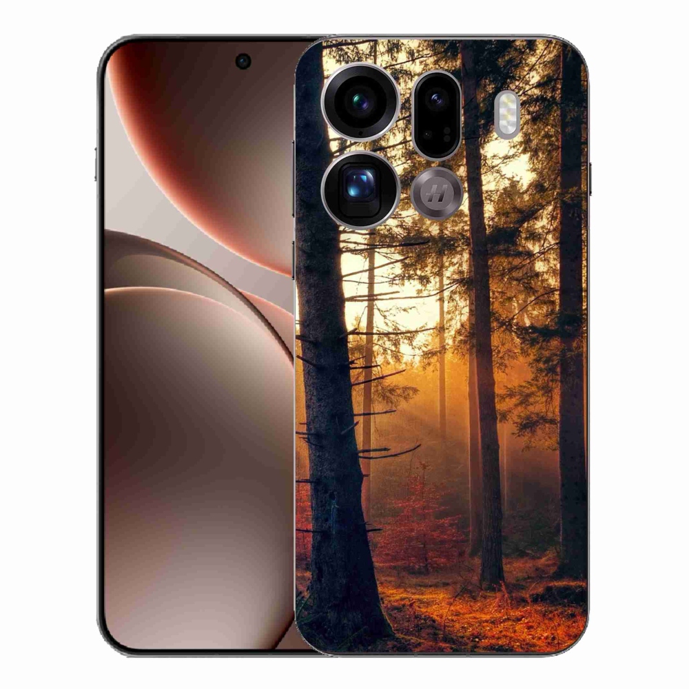Gél borítás mmCase az Oppo Find X9 Pro számára - erdő