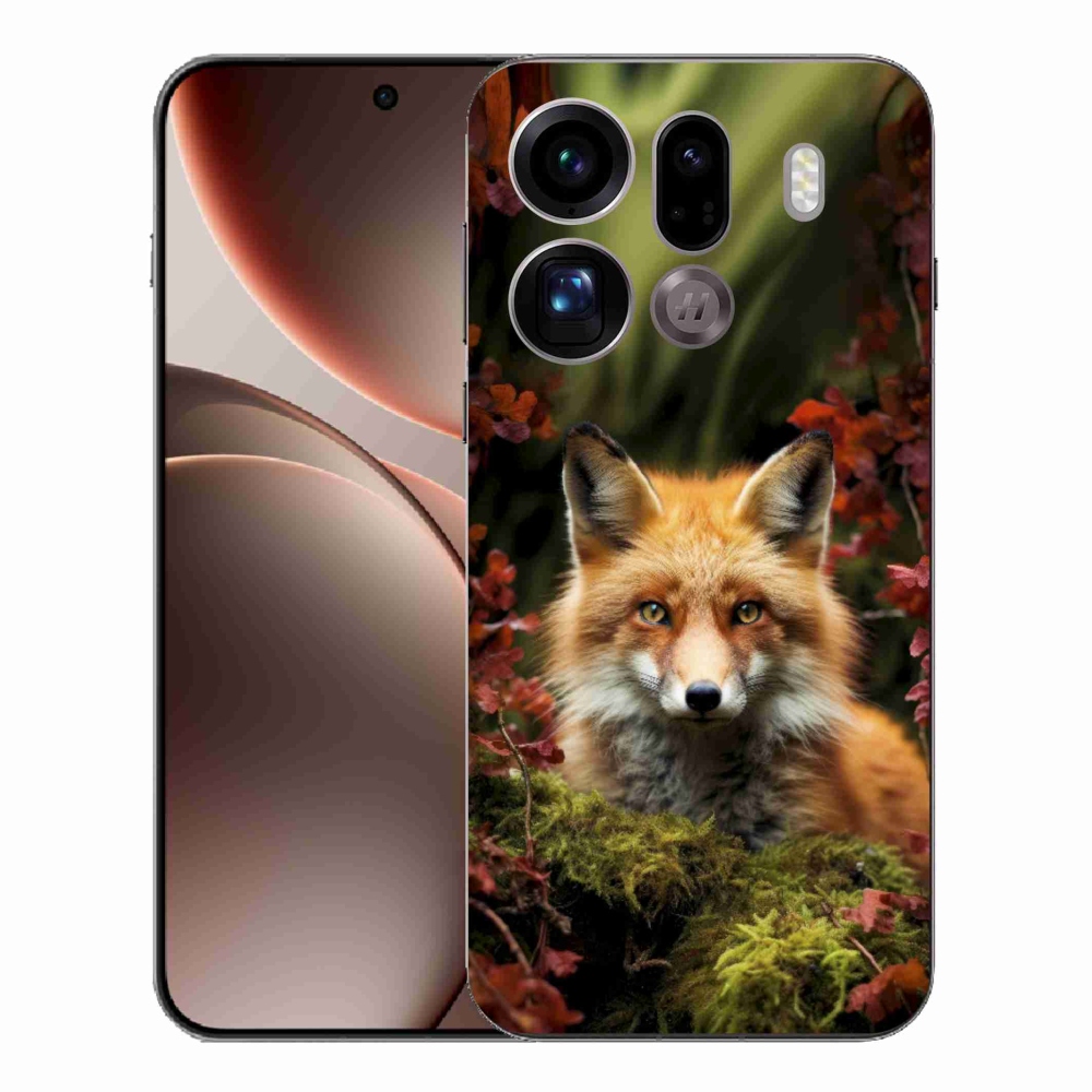 Gél borítás mmCase az Oppo Find X9 Pro számára - róka az erdőben