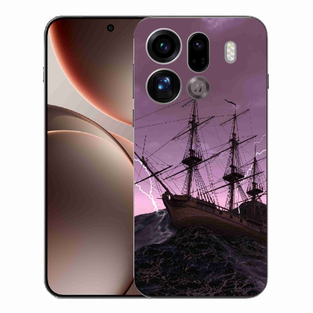 Gél borítás mmCase az Oppo Find X9 Pro számára - hajó a viharban