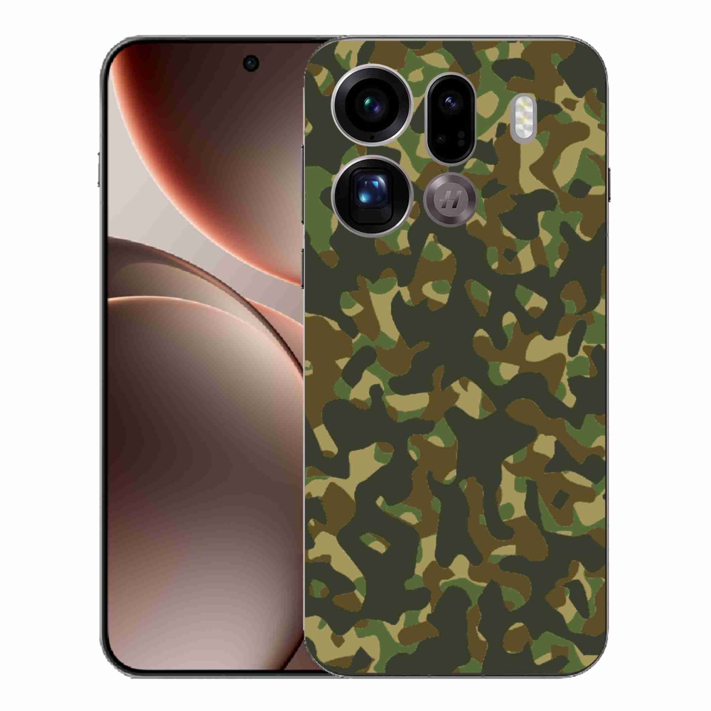Zselés borítás mmCase az Oppo Find X9 Pro készülékhez - álcázó minta 1