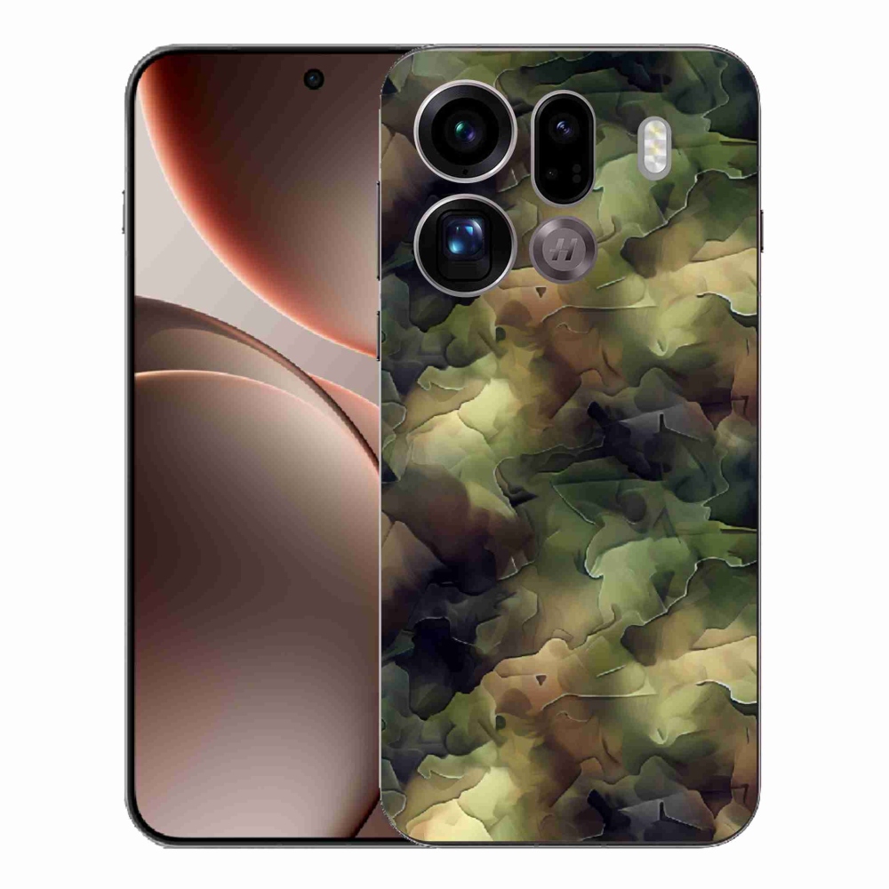 Zselés borítás mmCase az Oppo Find X9 Pro számára - álcázó minta 10