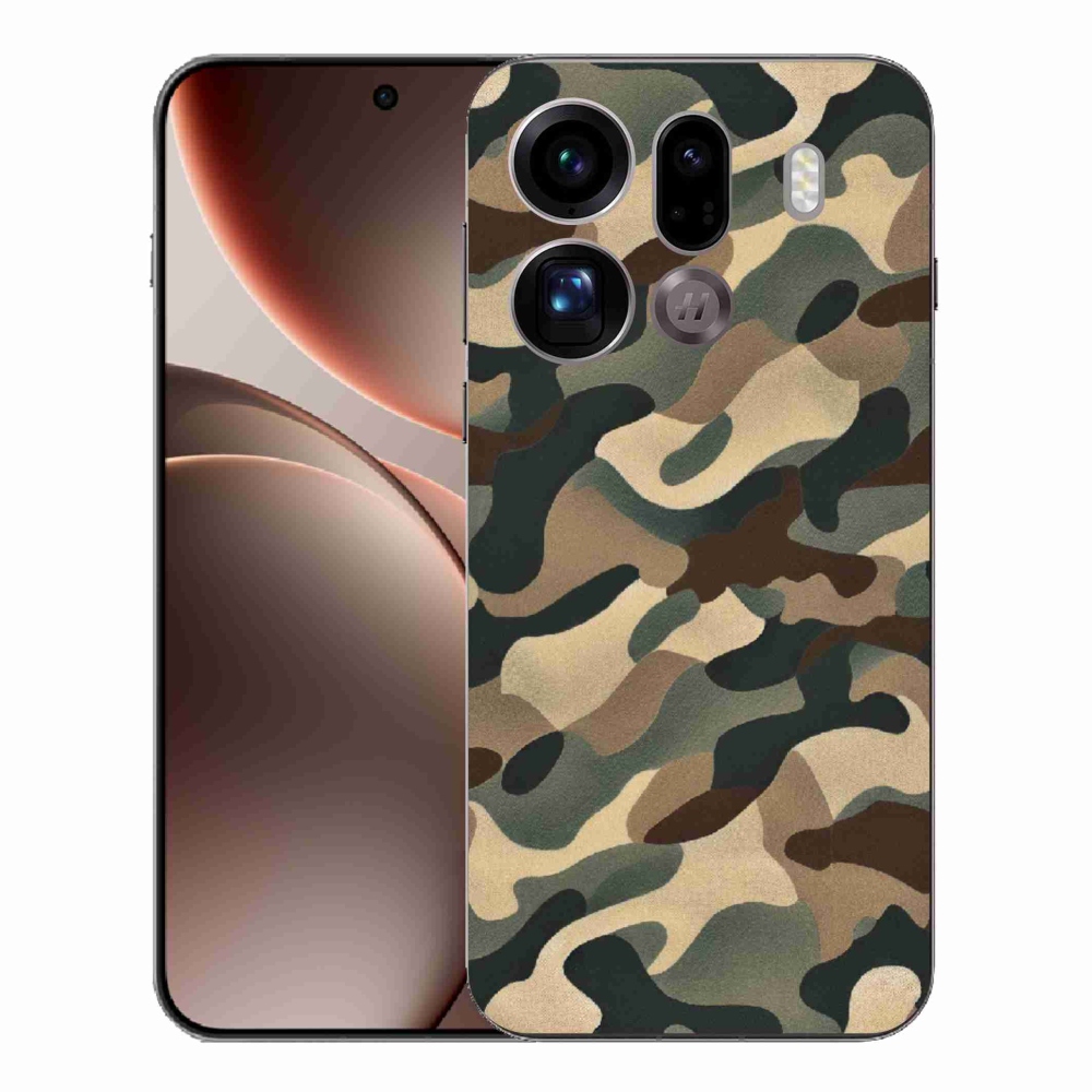 Gél borítás mmCase az Oppo Find X9 Pro számára - álcázó minta 11