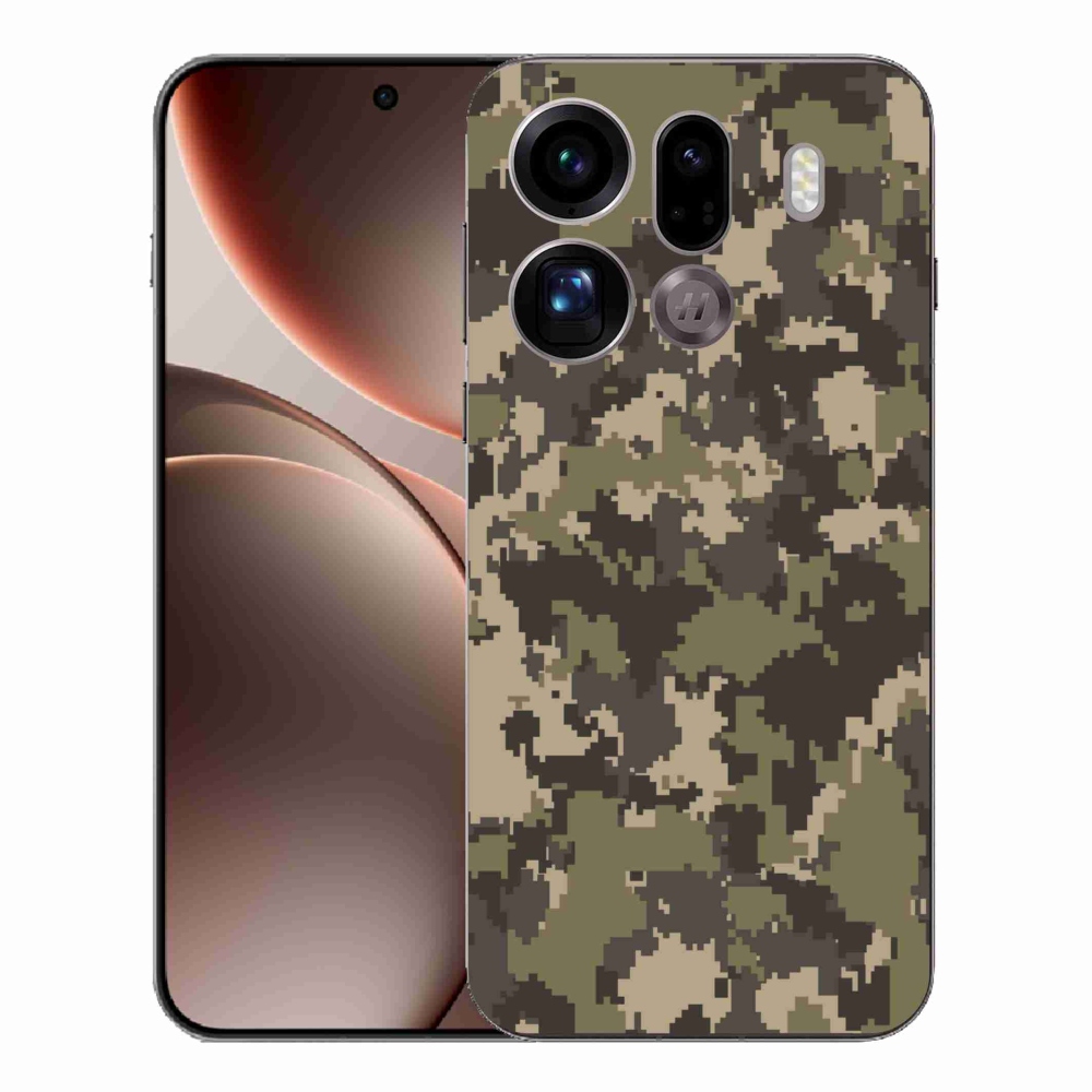 Gél borítás mmCase az Oppo Find X9 Pro számára - álcázó minta 12