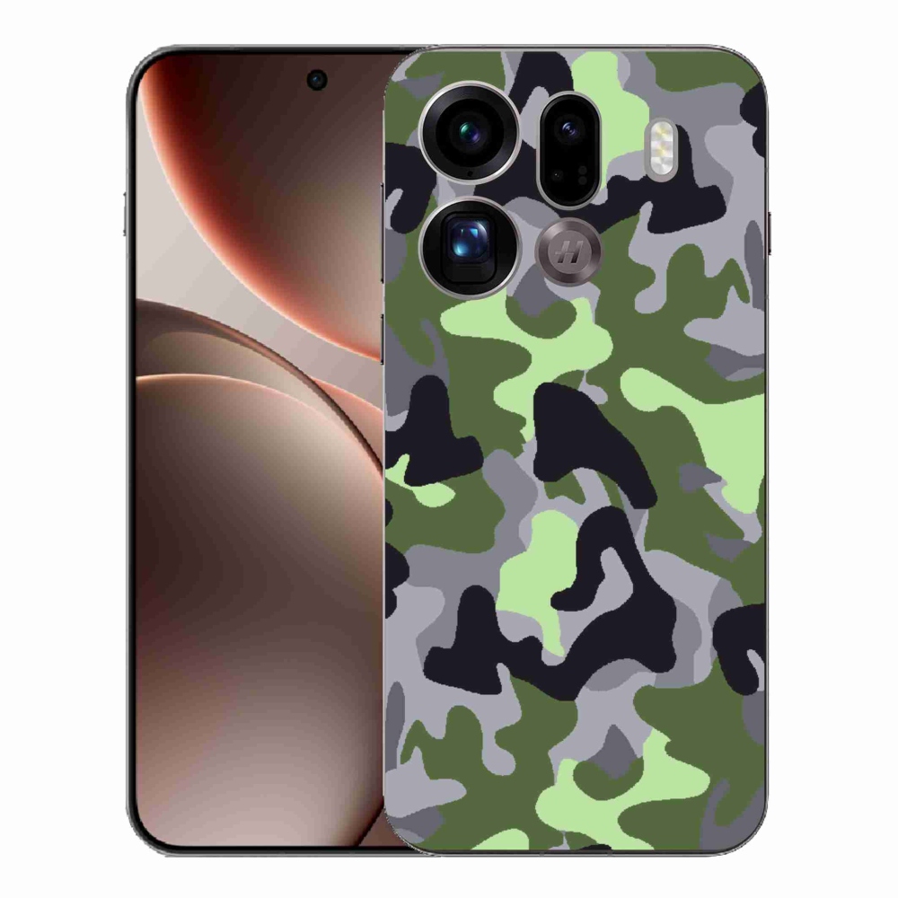 Gél borítás mmCase az Oppo Find X9 Pro számára - álcázó minta 7