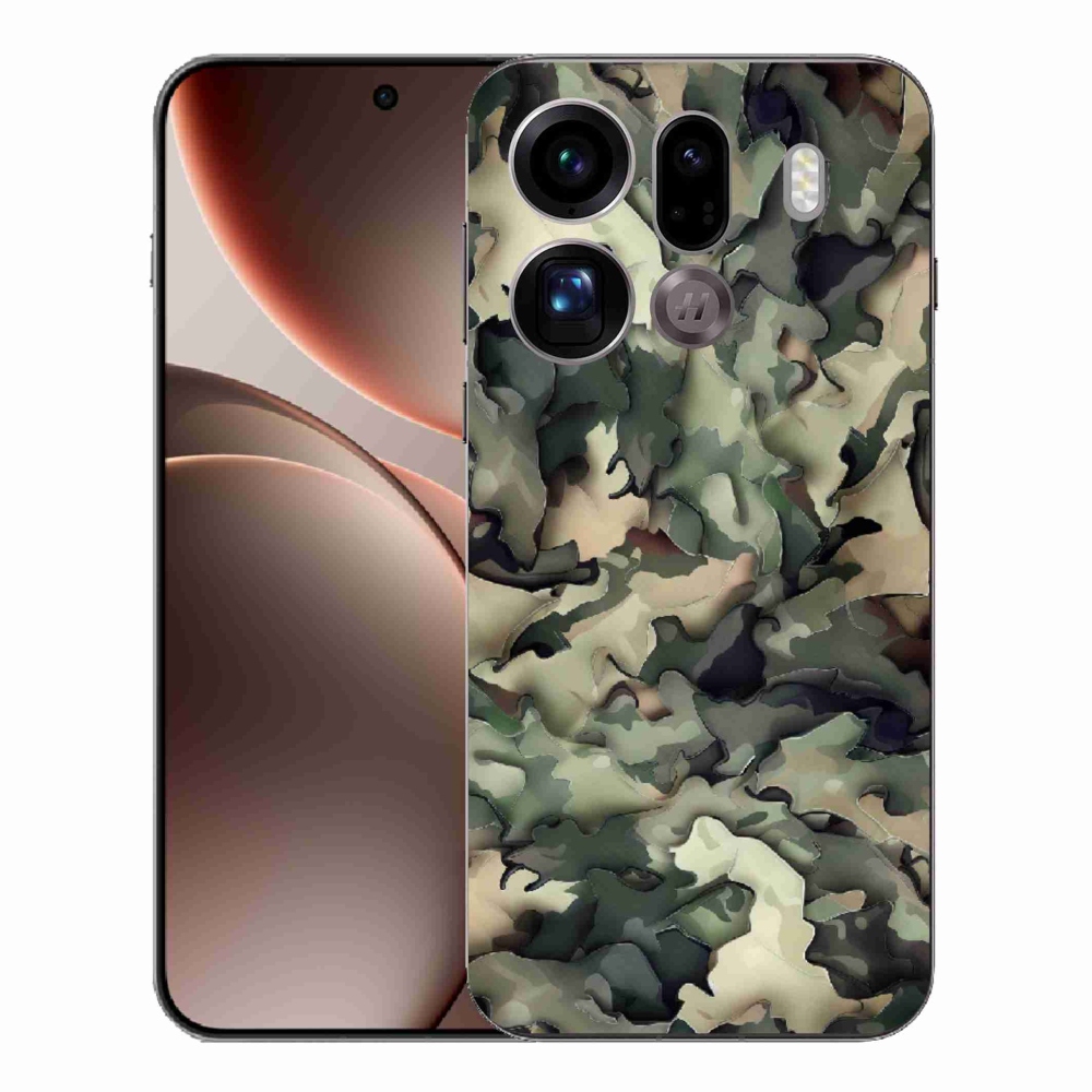 Gél borítás mmCase az Oppo Find X9 Pro számára - álcázó minta 9