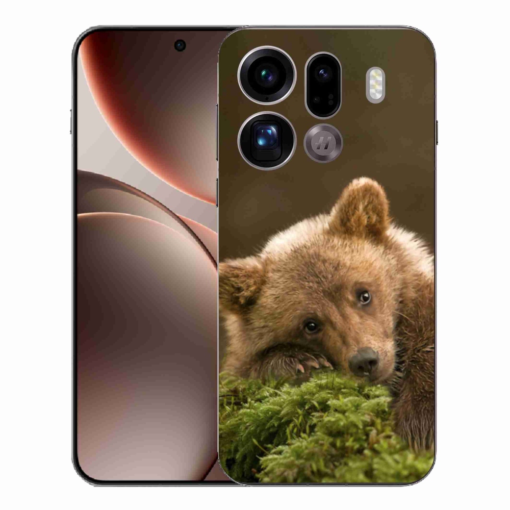 Gél borítás mmCase az Oppo Find X9 Pro számára - medve