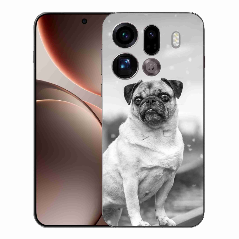 Zselés borítás mmCase az Oppo Find X9 Pro készülékhez - mopsz
