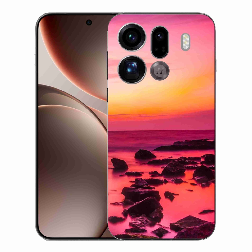 Gél borítás mmCase az Oppo Find X9 Pro számára - tenger és ragyogás