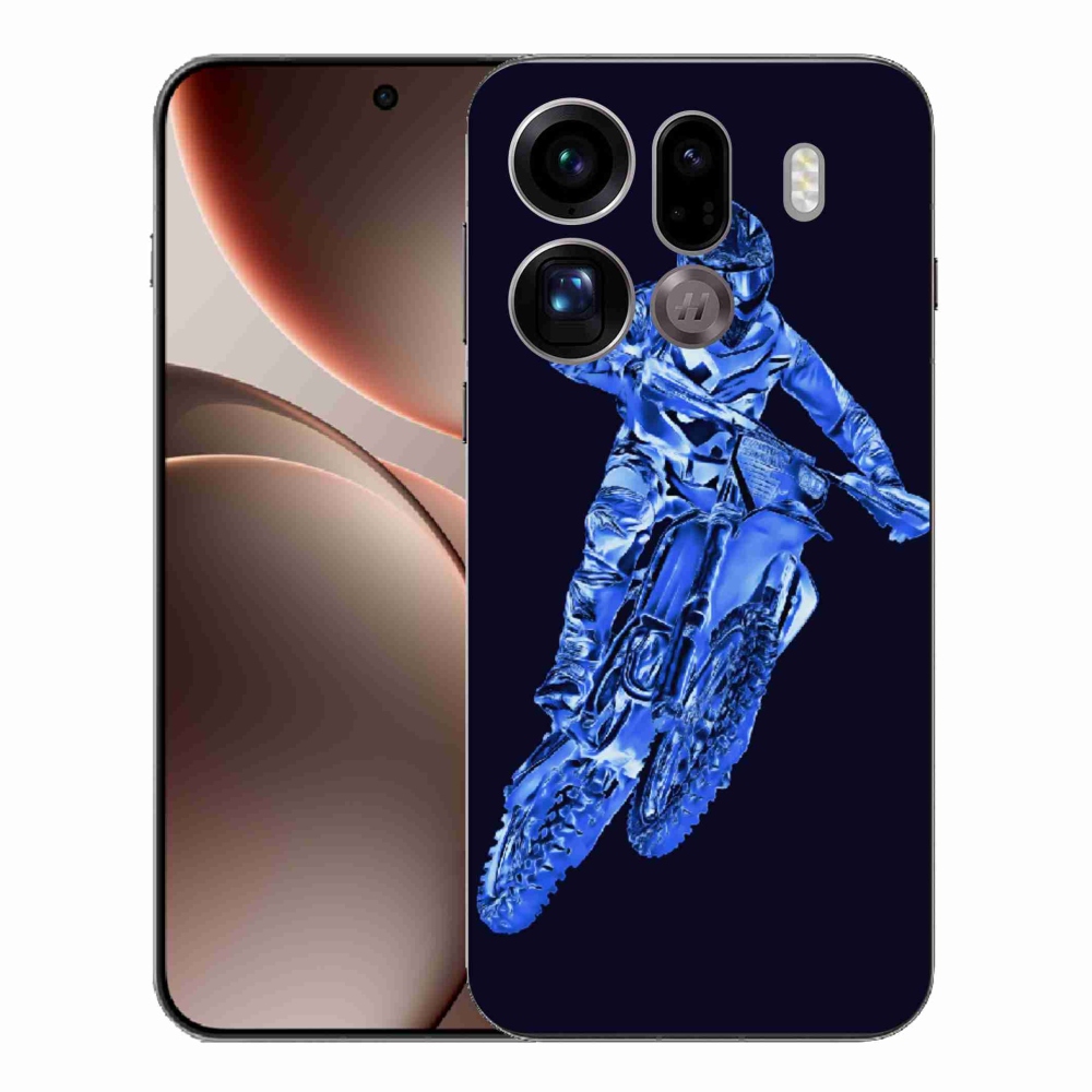 Gél borítás mmCase az Oppo Find X9 Pro számára - motocross 1