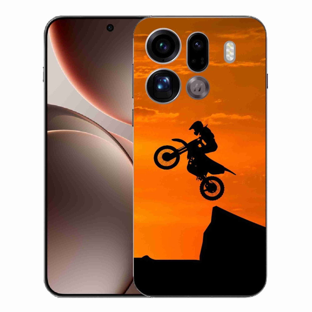 Zselés borítás mmCase az Oppo Find X9 Pro számára - motocross
