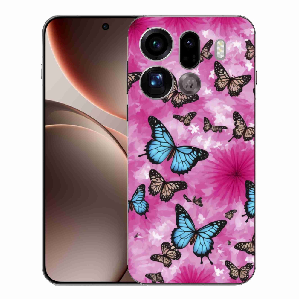 Gél borítás mmCase az Oppo Find X9 Pro készülékhez - pillangókert